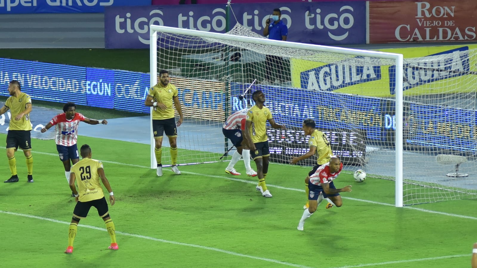 Celebración de Freddy Hinestroza.