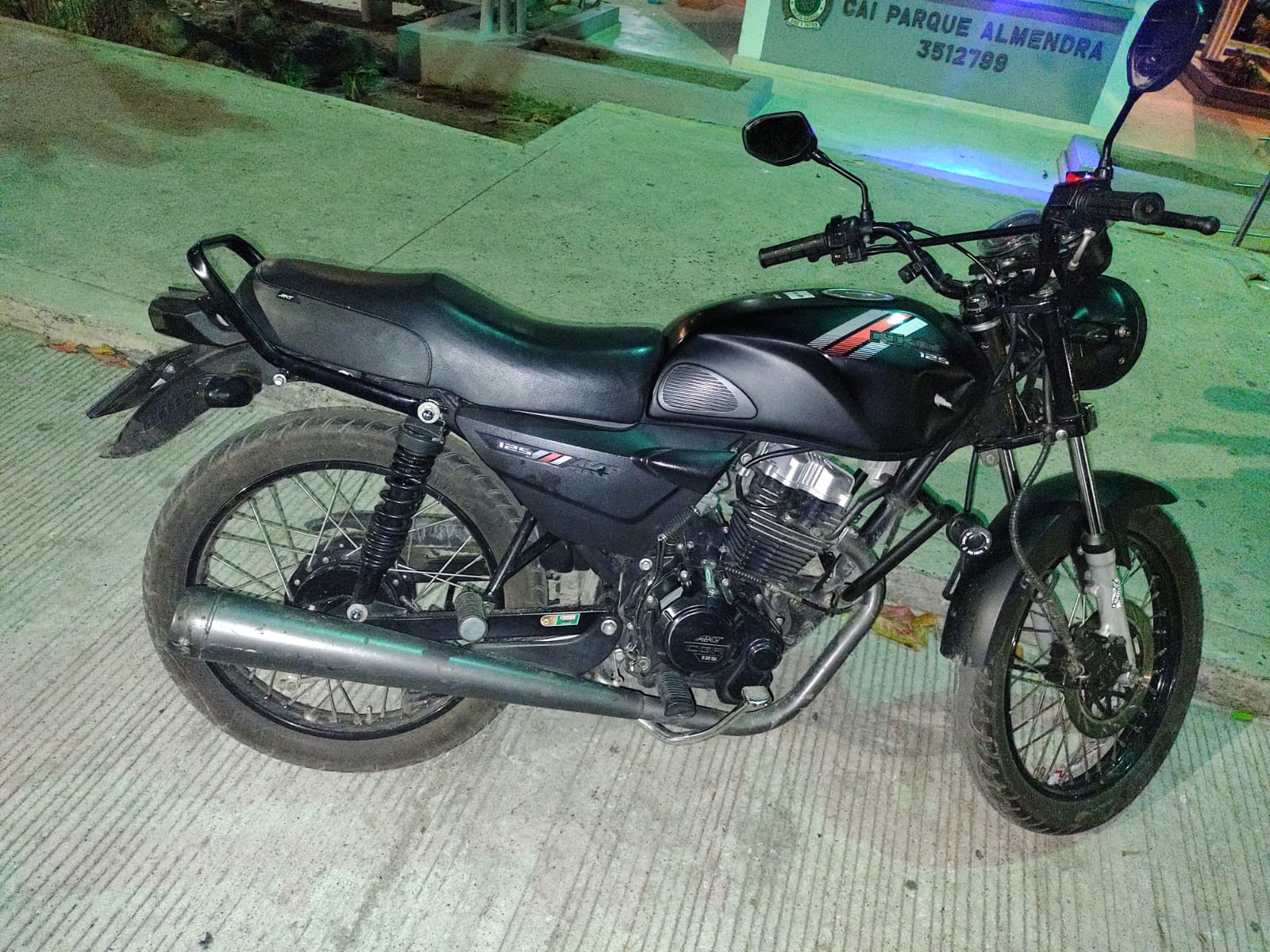 Cortesía Esta moto le fue inmovilizada a alias 'La Muerte' cuando fue capturado