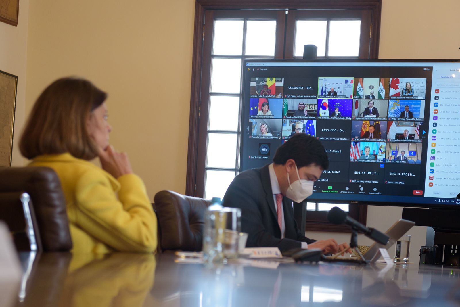 La Vicepresidente Canciller, Marta Lucía Ramírez, y el Secretario de Estado de EE. UU., Antony Blinken, hablaron sobre el Plan de Acción Global contra el Covid-19 y destacan las buenas relaciones de nuestro país con el Gobierno norteamericano.