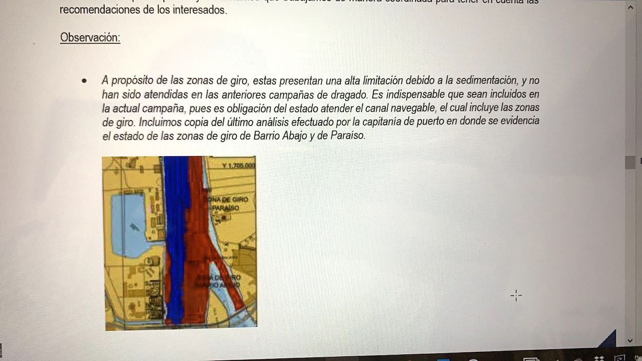 Nuevamente Asoportuaria insistiendo sobre el riesgo.