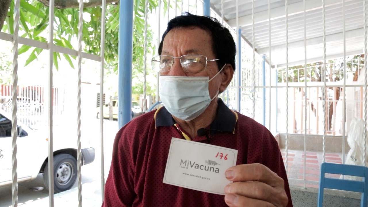 José Silverio, un ciudadano vacunado.