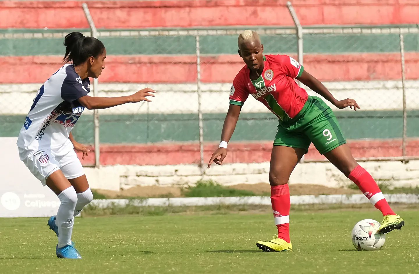 Dimayor Acción del partido de Junior ante Cortuluá.