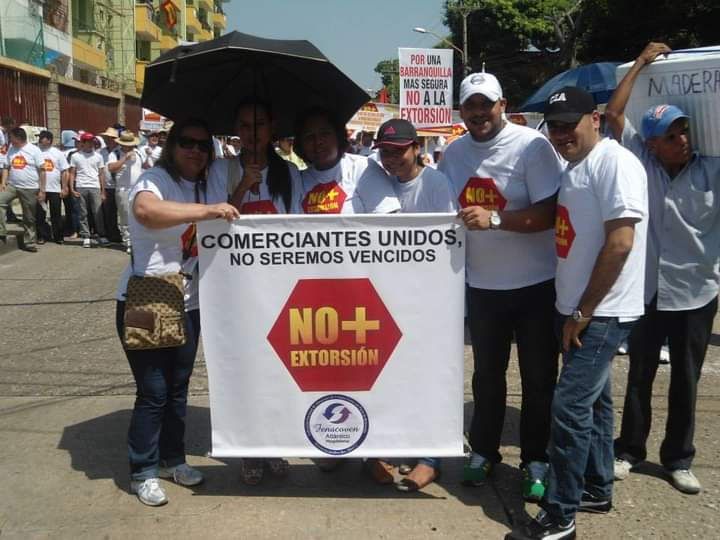 Marcha de 2013 contra la extorsión.