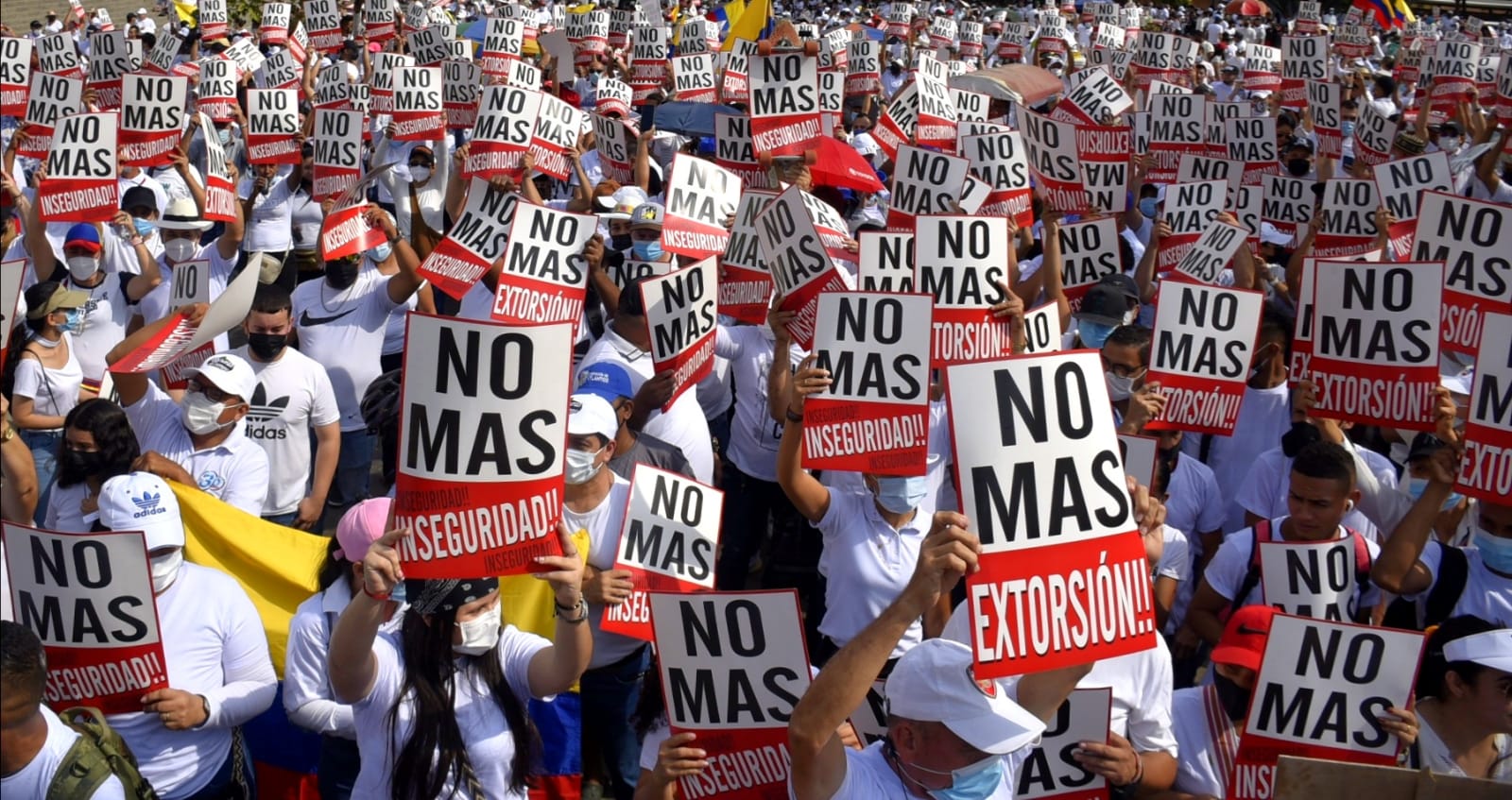 La multitudinaria movilización de tenderos y pequeños comerciantes