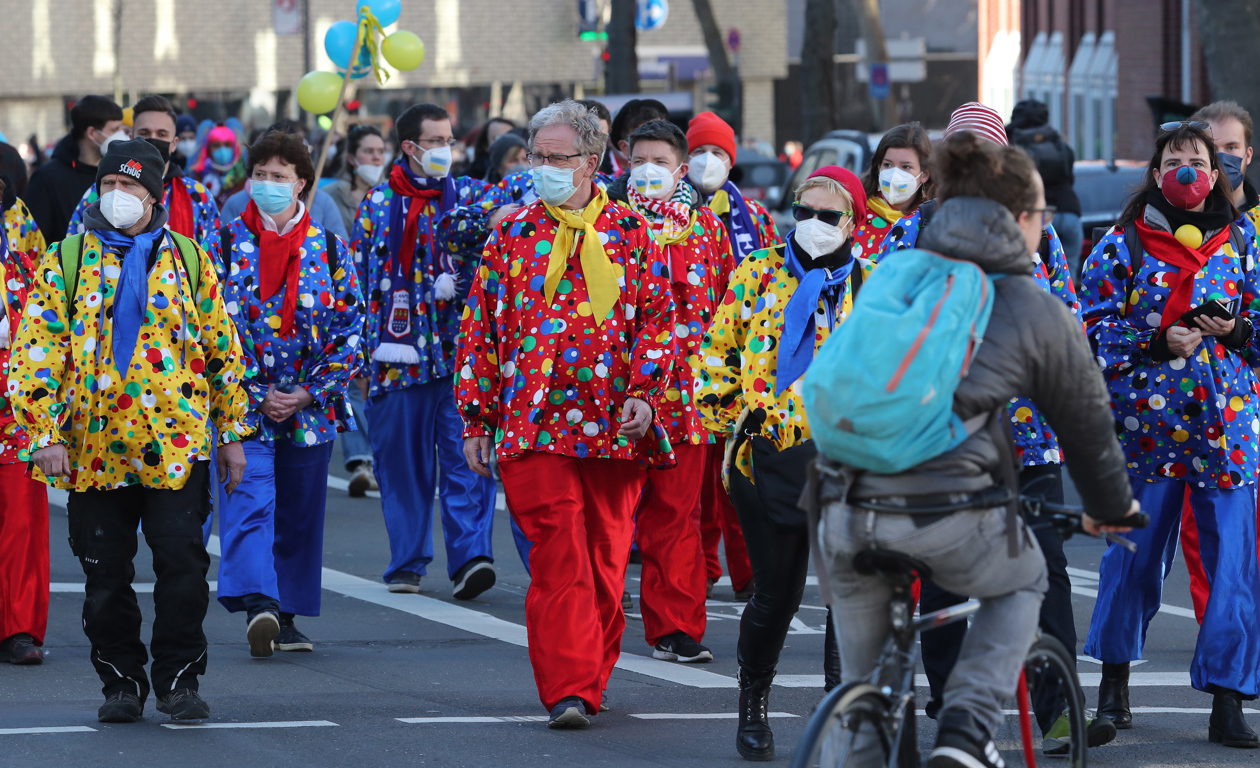 Manifestación en el Carnaval de Colonia.