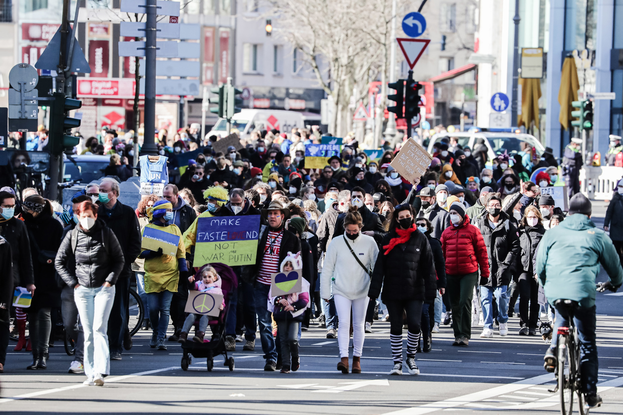 Manifestación en el Carnaval de Colonia.