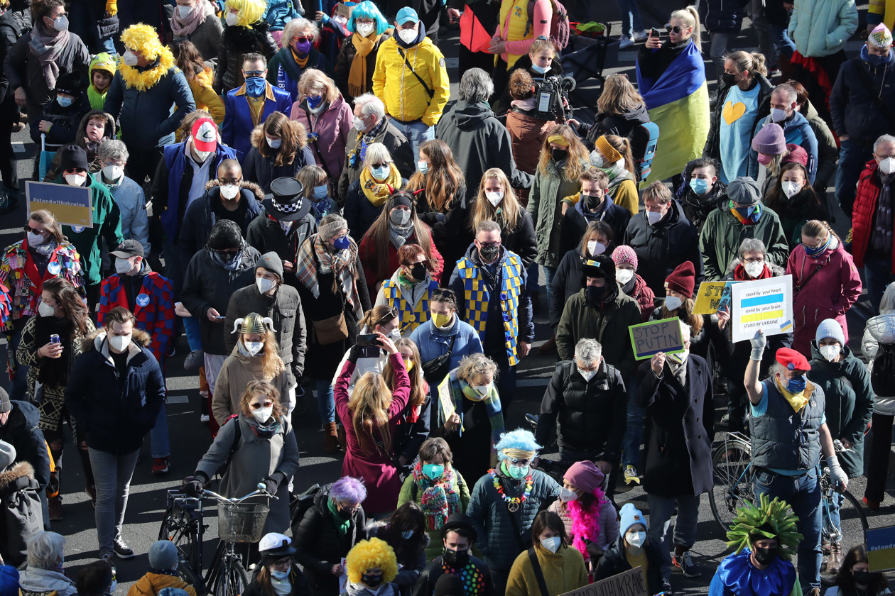 Manifestación en el Carnaval de Colonia.