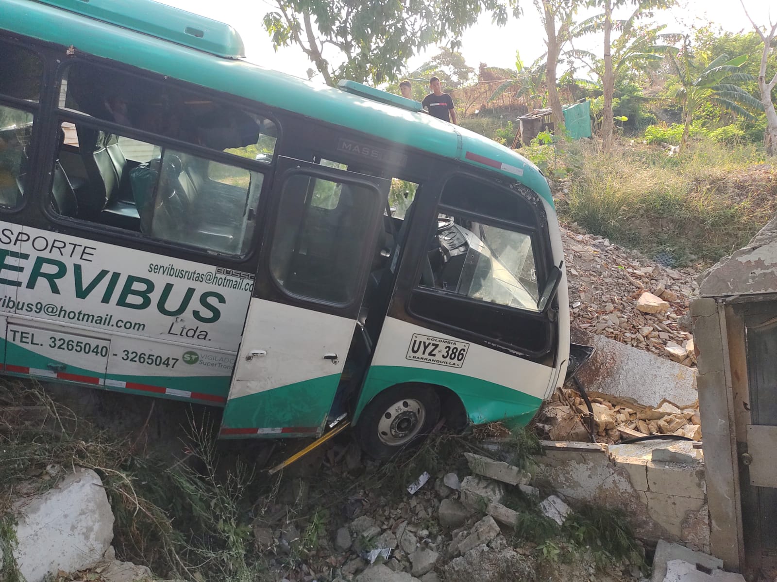 Lugar del accidente en La Loma de La Manga