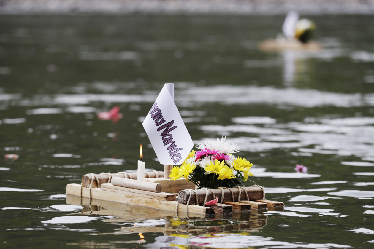 Homenaje a las víctimas.