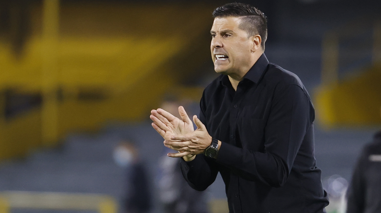 El entrenador Juan Cruz Real de Junior