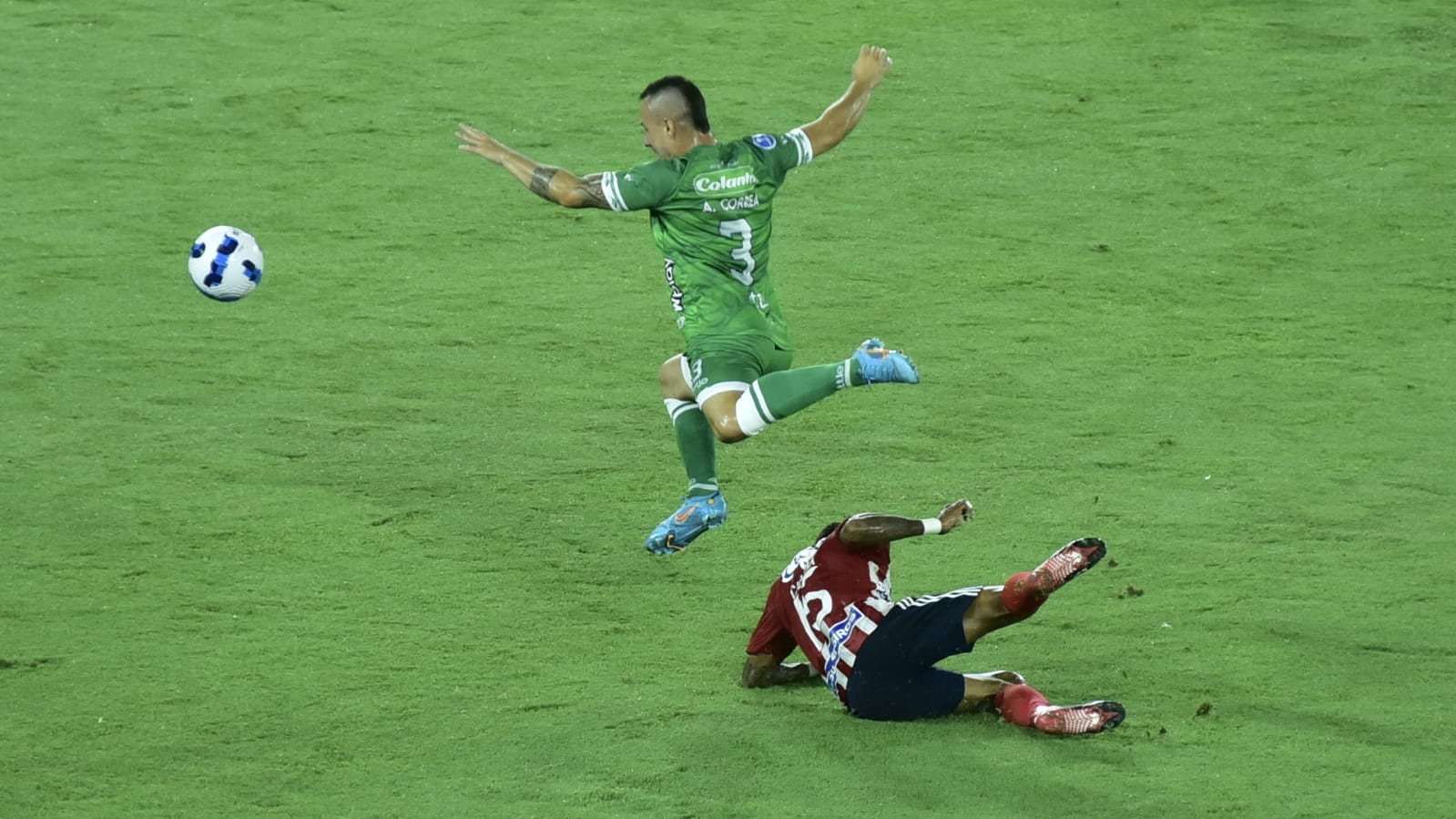 Acción del partido.