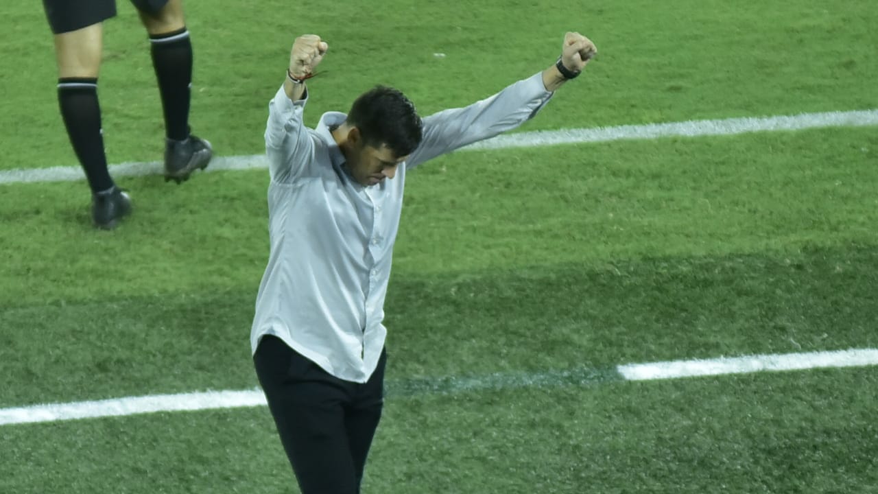 La celebración de Juan Cruz Real.
