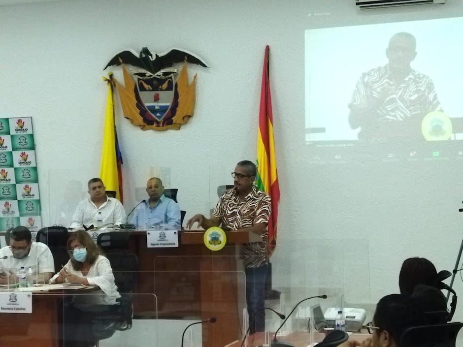 Intervención del organizador del Carnaval de la 44, Édgar Blanco.