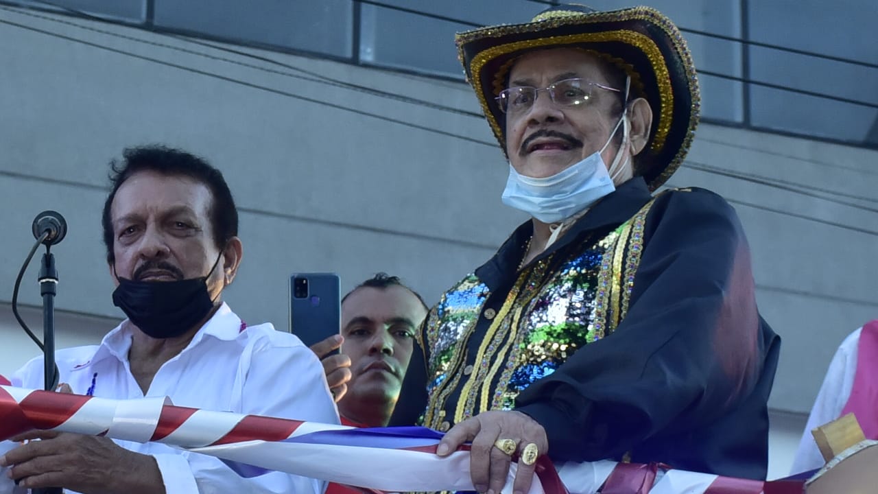 Aníbal Velásquez, el homenajeado de la noche.