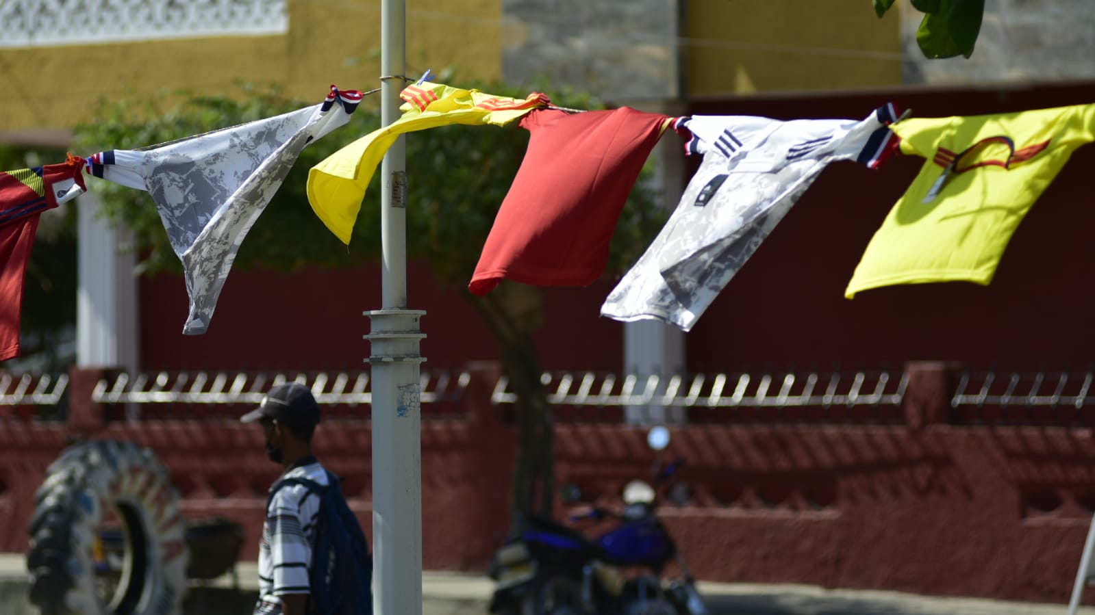 Ambiente por el partido de la Selección Colombia.