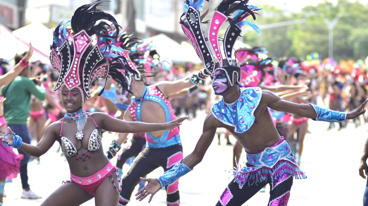 Desde Cartagena las danzas B'jembe.