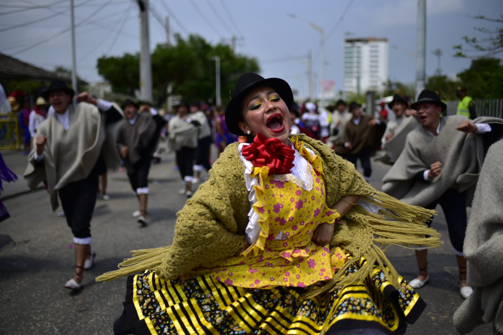 Cristian Mercado Una de las integrantes de Las Danzas Campesinas.