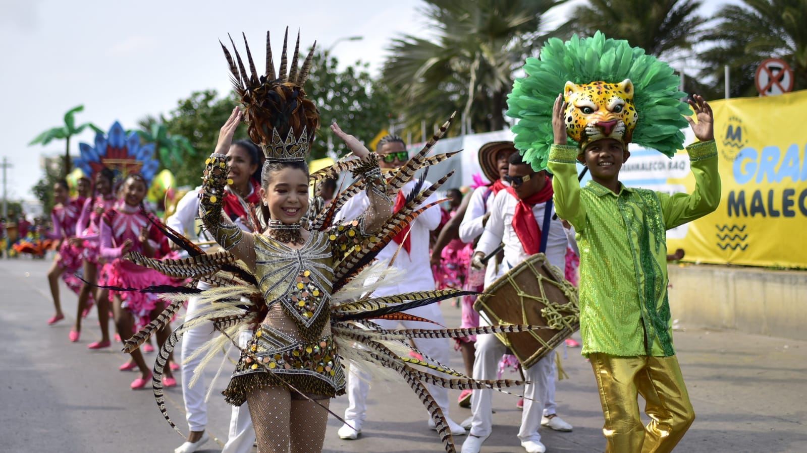 Los Reyes Infantiles del Carnaval Victoria Char y Juan José Bermúdez.