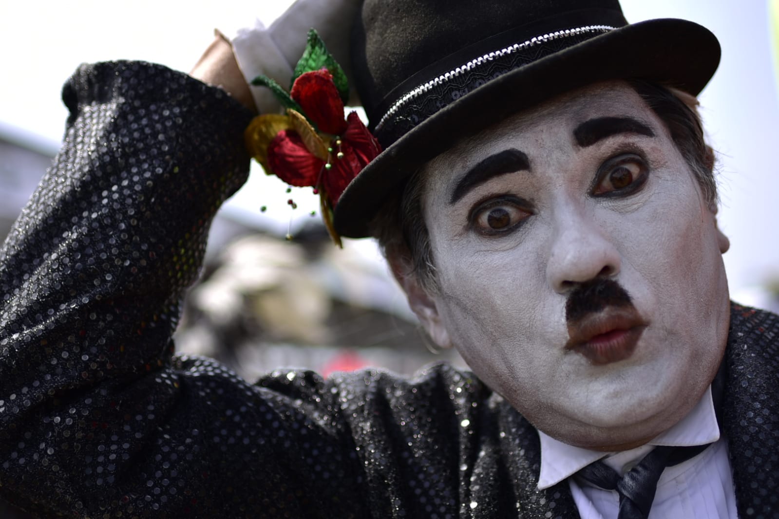 Los disfraces fueron los primeros en desfilar en la Gran Parada de Tradición.