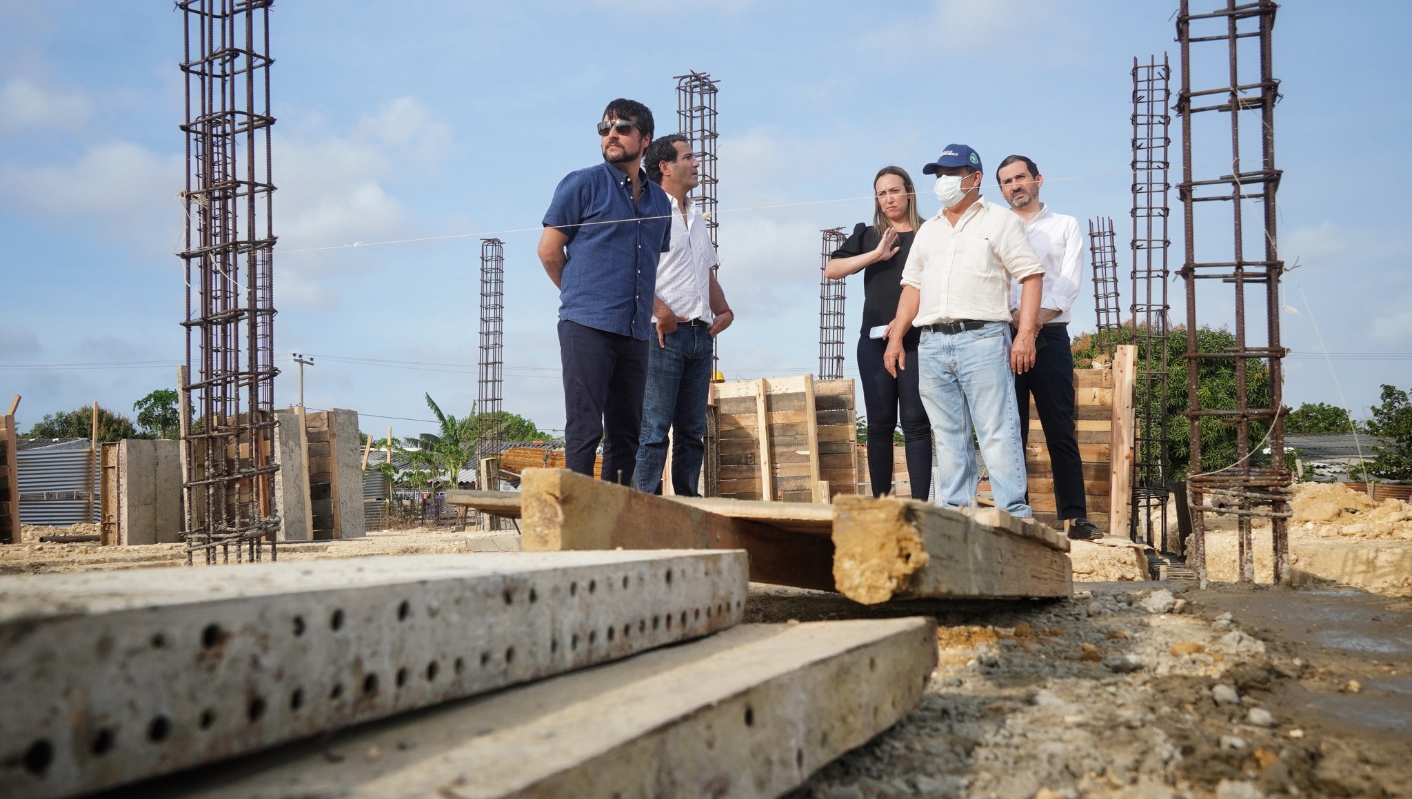 El Alcalde en la inspección de las obras en el Centro de Atención Animal