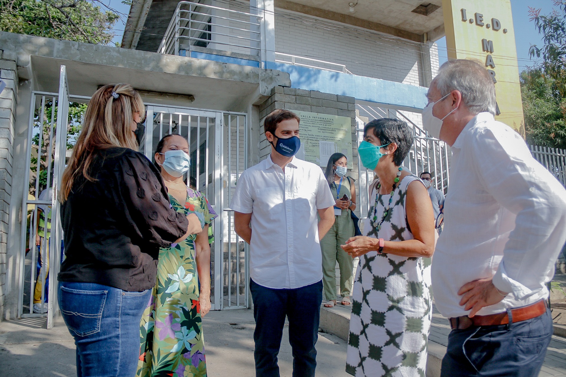 Visita del PMA a la IED María Cano