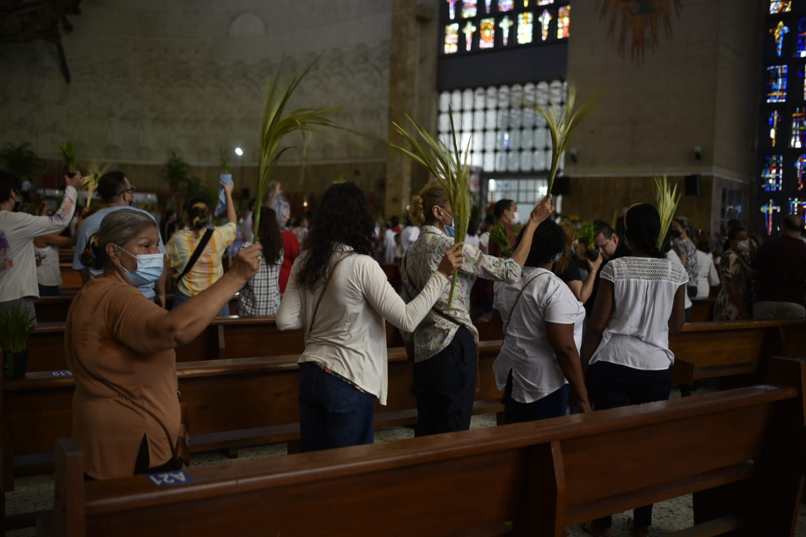 Aparte del acto en el interior de la Catedral María Reina. 