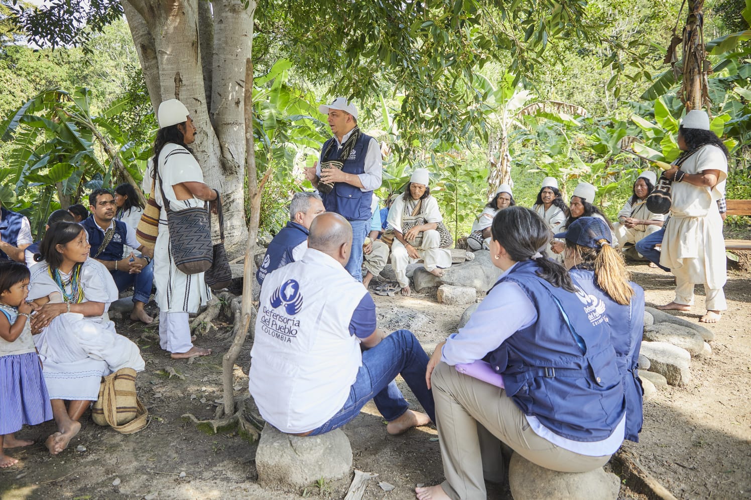 Defensor del Pueblo visitó pueblo arhuaco en la Sierra Nevada