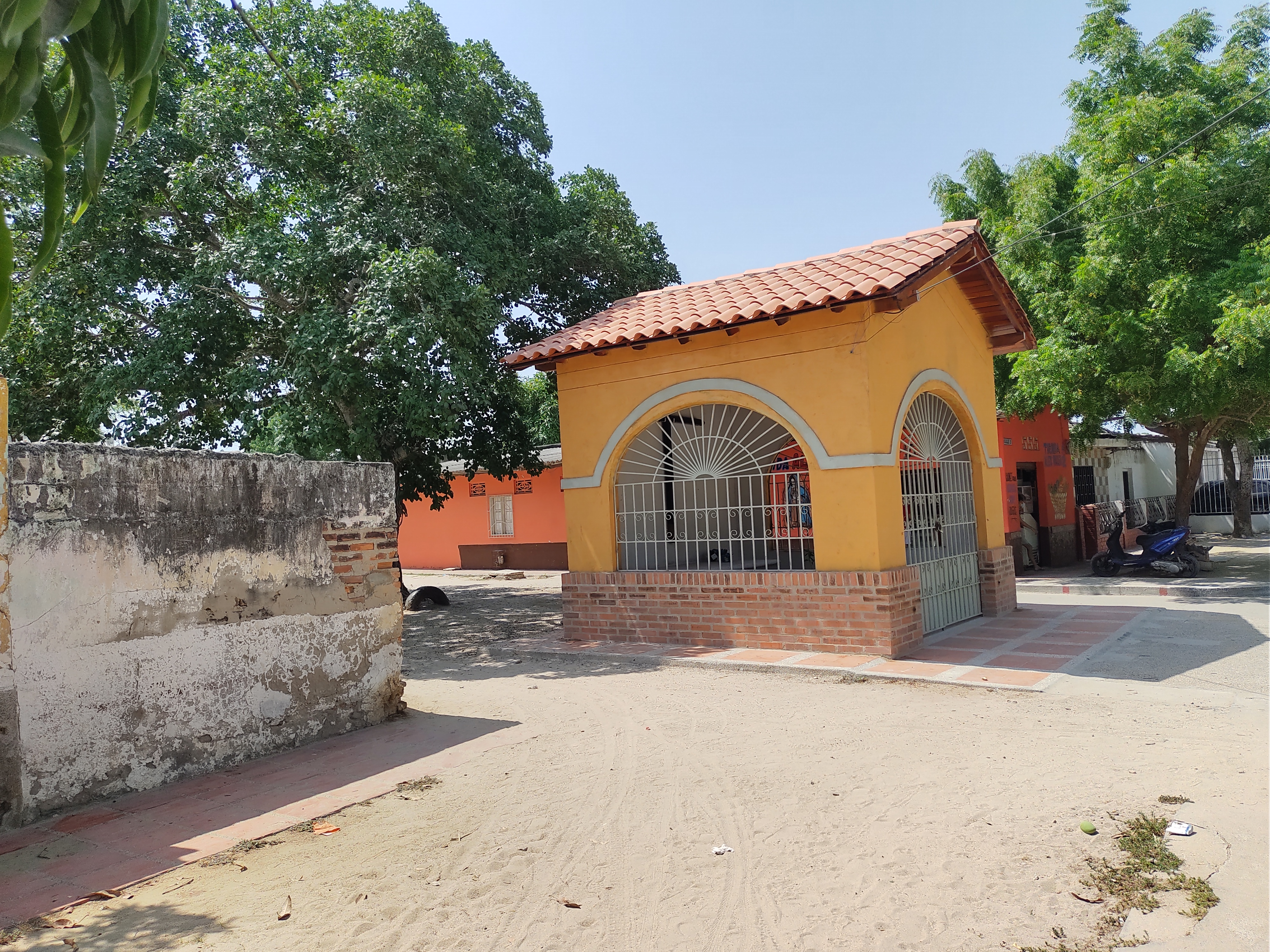 Sitio de la llegada de la procesión de penitentes.