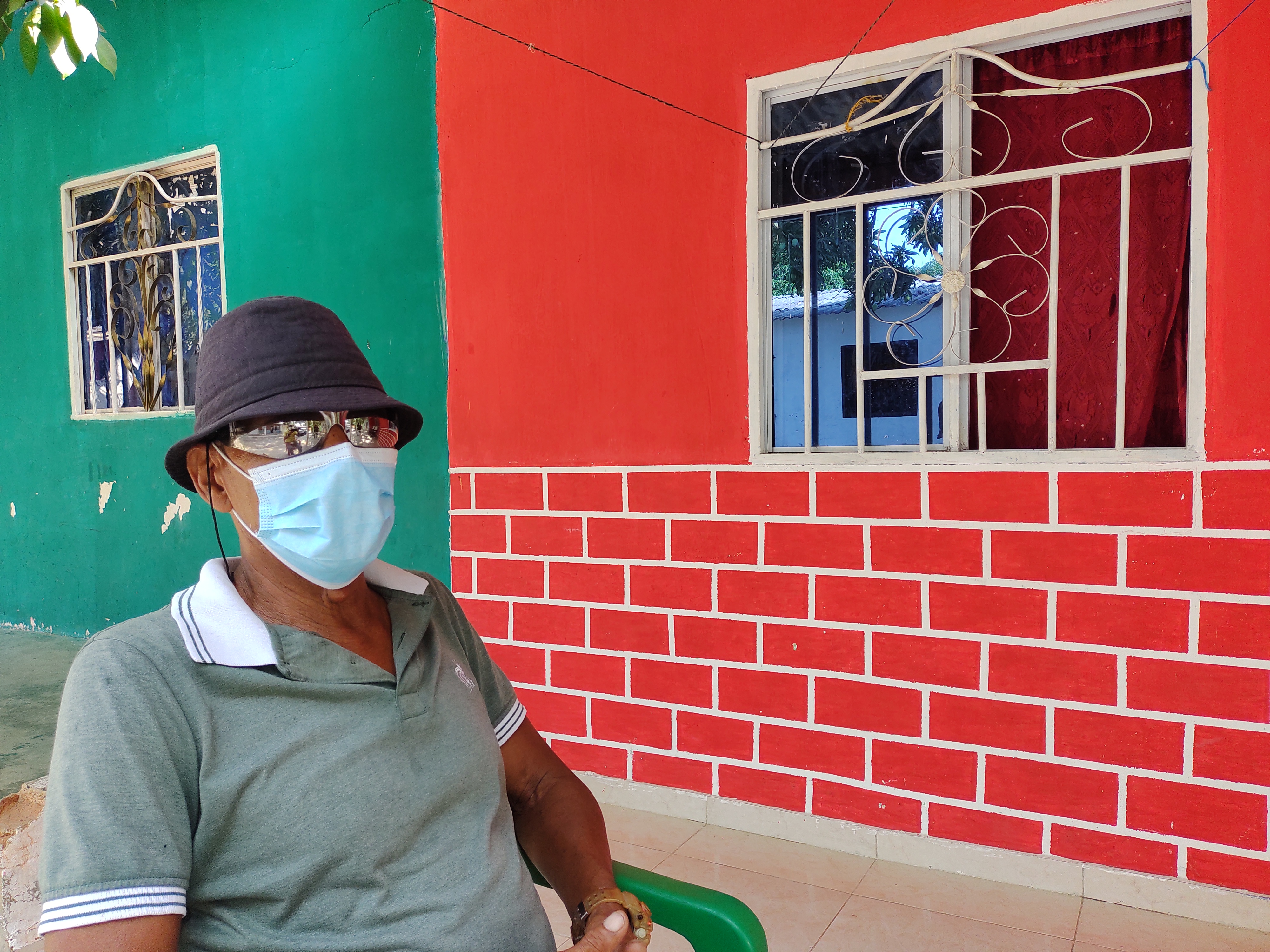 Jorge Ariza, en su casa en Santo Tomás.