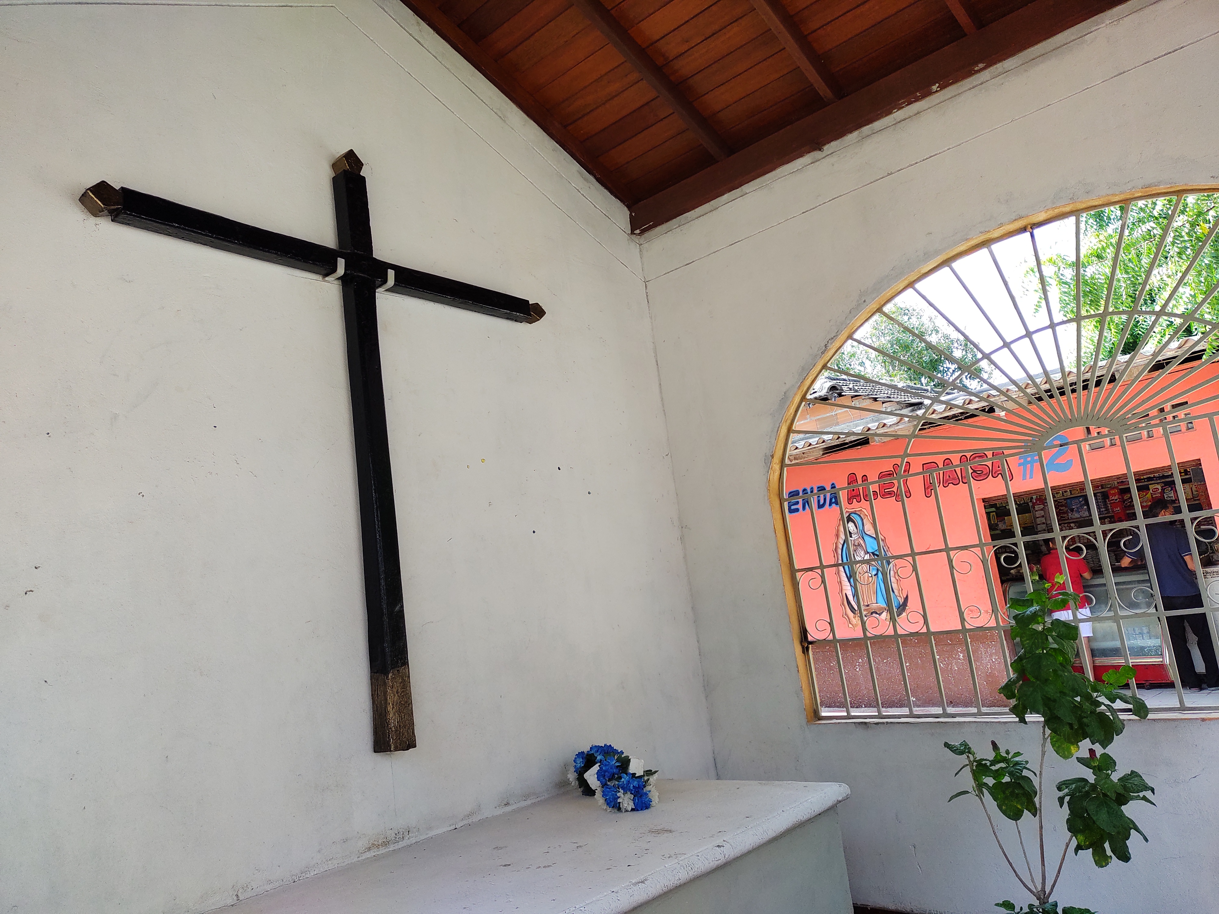 La Cruz en donde llegarán los flagelantes..