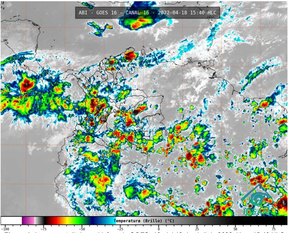 Pronóstico del Ideam para las próximas 72 horas en Colombia.