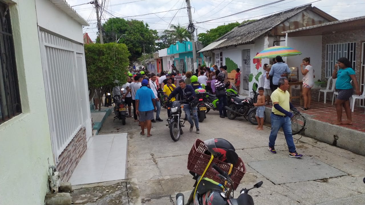 Lugar de los hechos en el Barrio Abajo de Barranquilla.