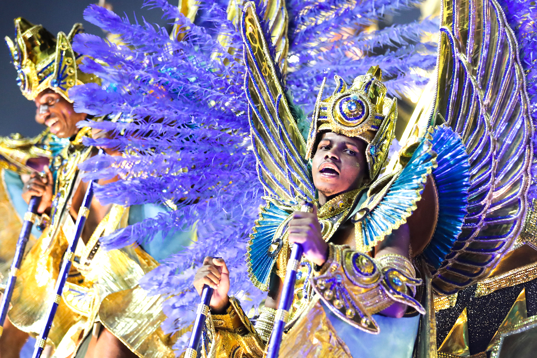 Participación de la Escuela de Samba Beija Flor.