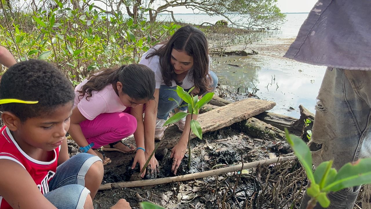 MinAmbiente Niños participaron de la Gran Sembratón para la integración.