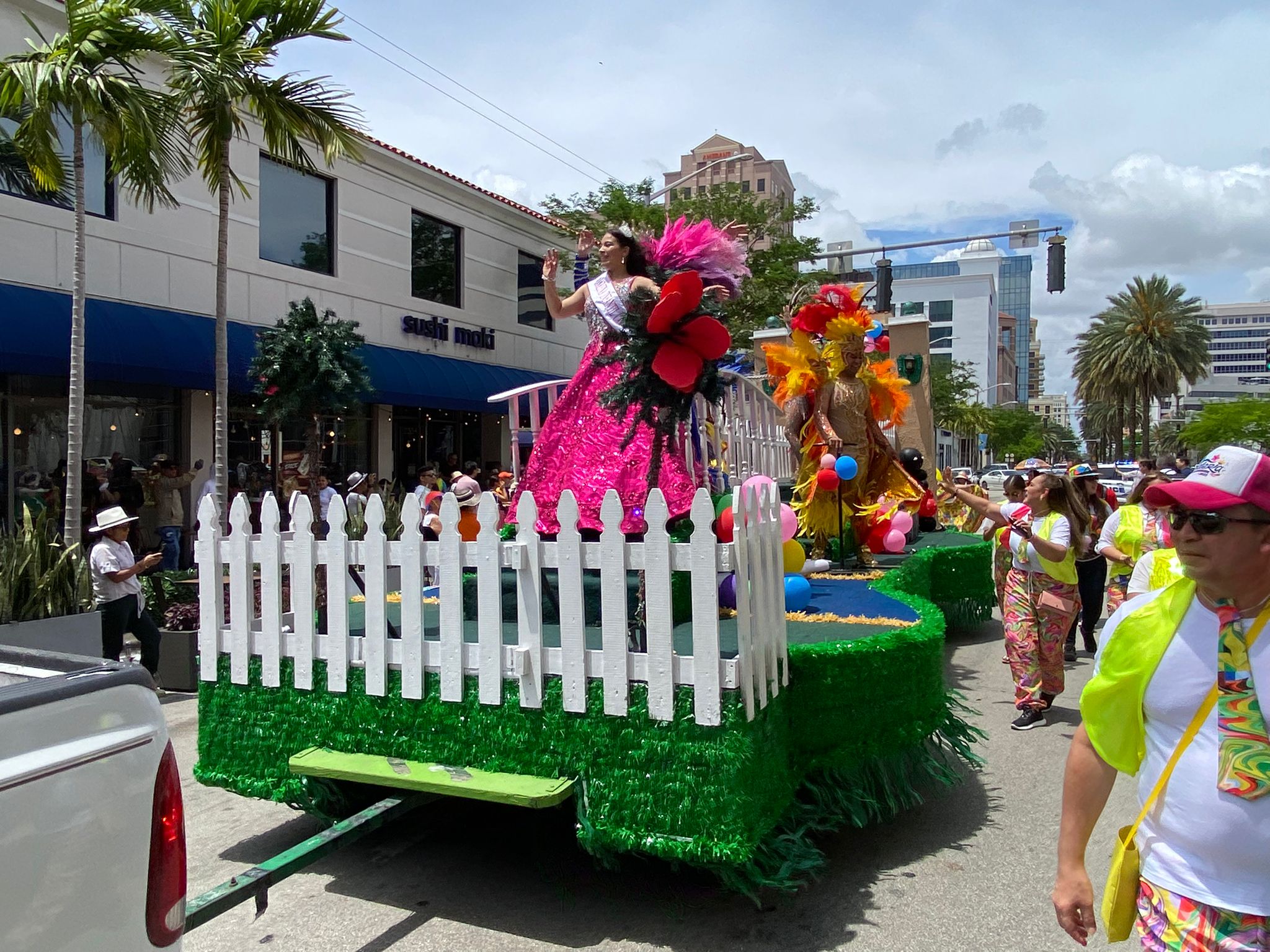 Reina de los niños de las carnestolendas en Miami. 