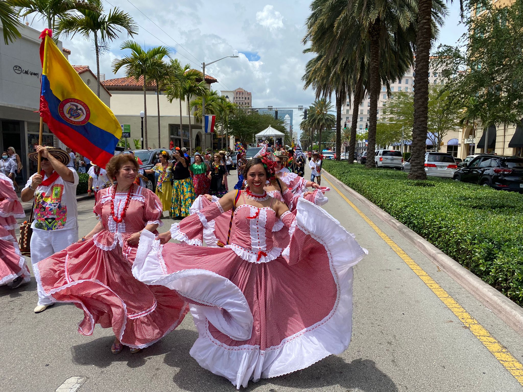 La cumbia no podía faltar en las fiestas. 
