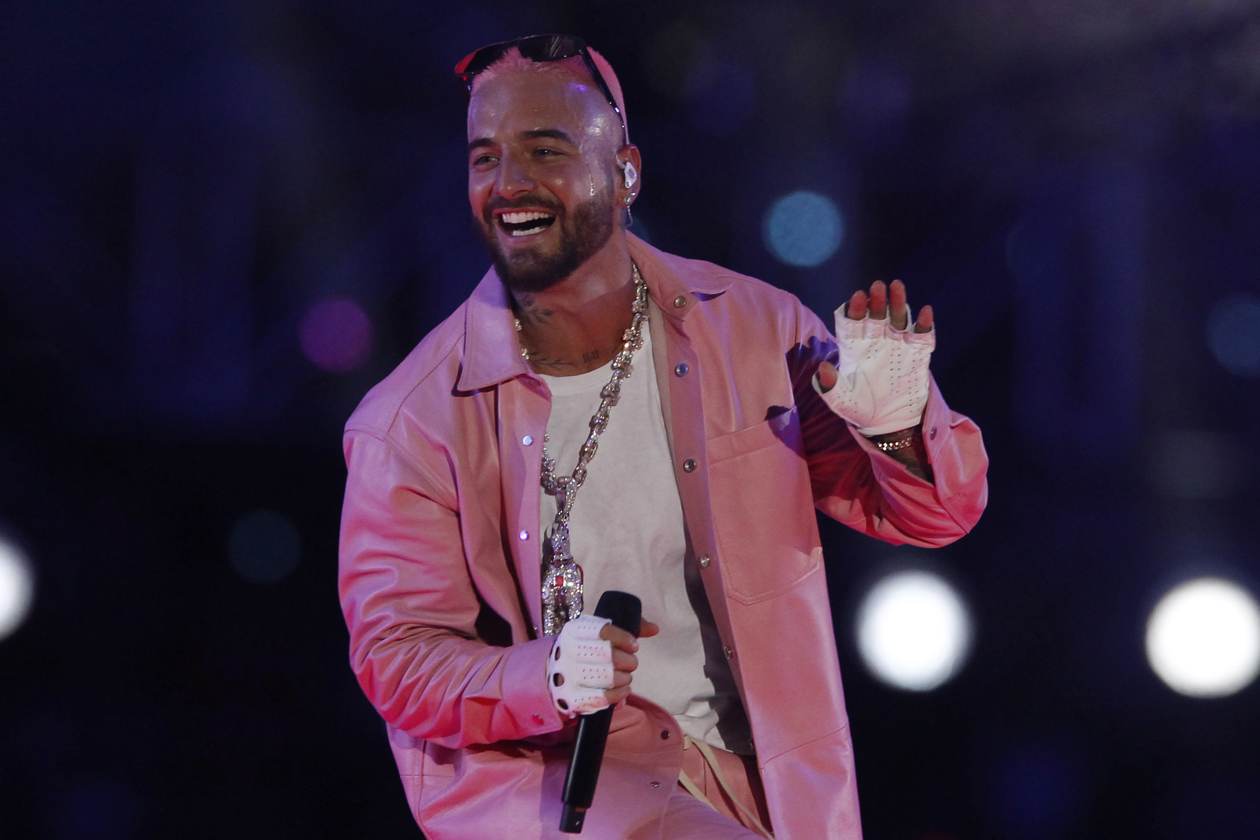 Maluma en su concierto en Medellín.