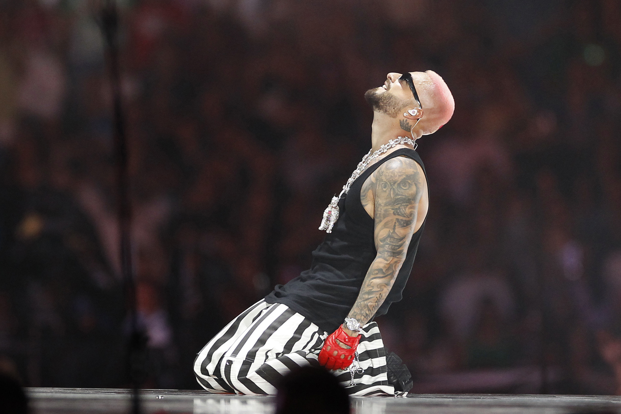 Maluma en el concierto en Medellín.
