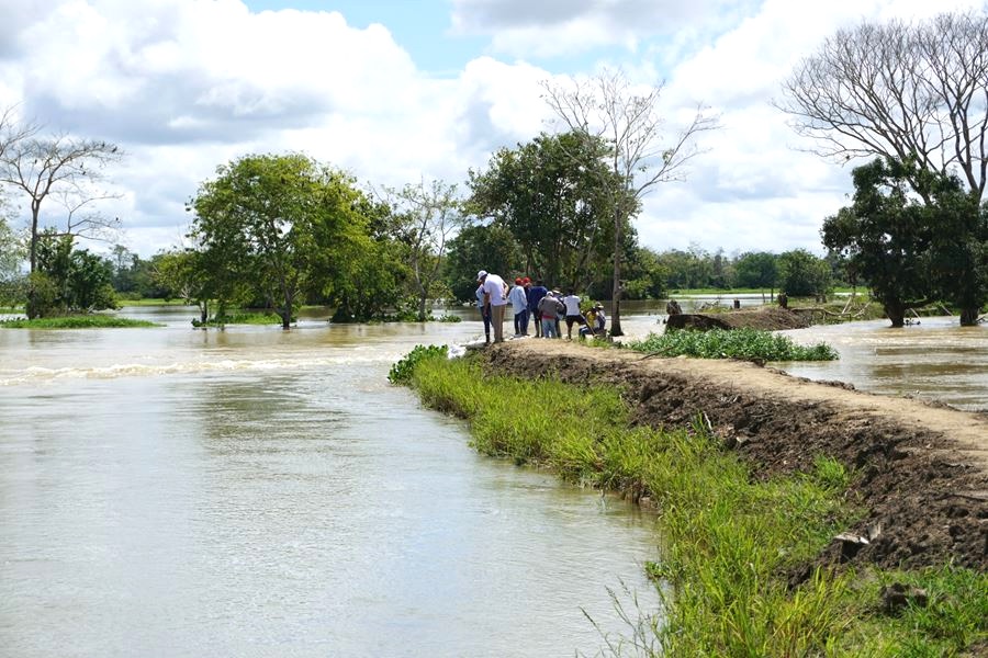 Daños en el sector de la Santillana.