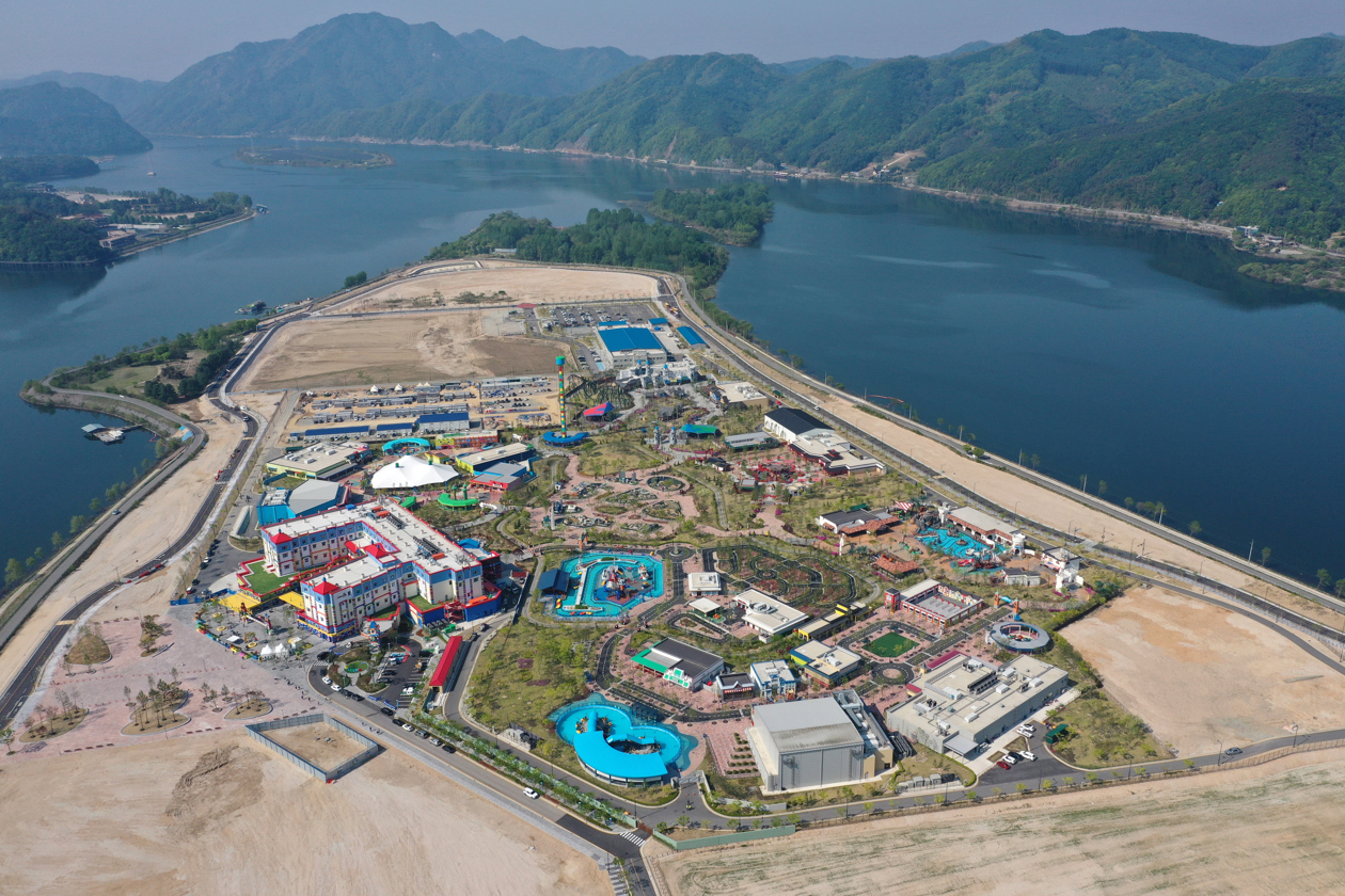 El parque de atracciones Legoland Korea en la isla Jungdo.