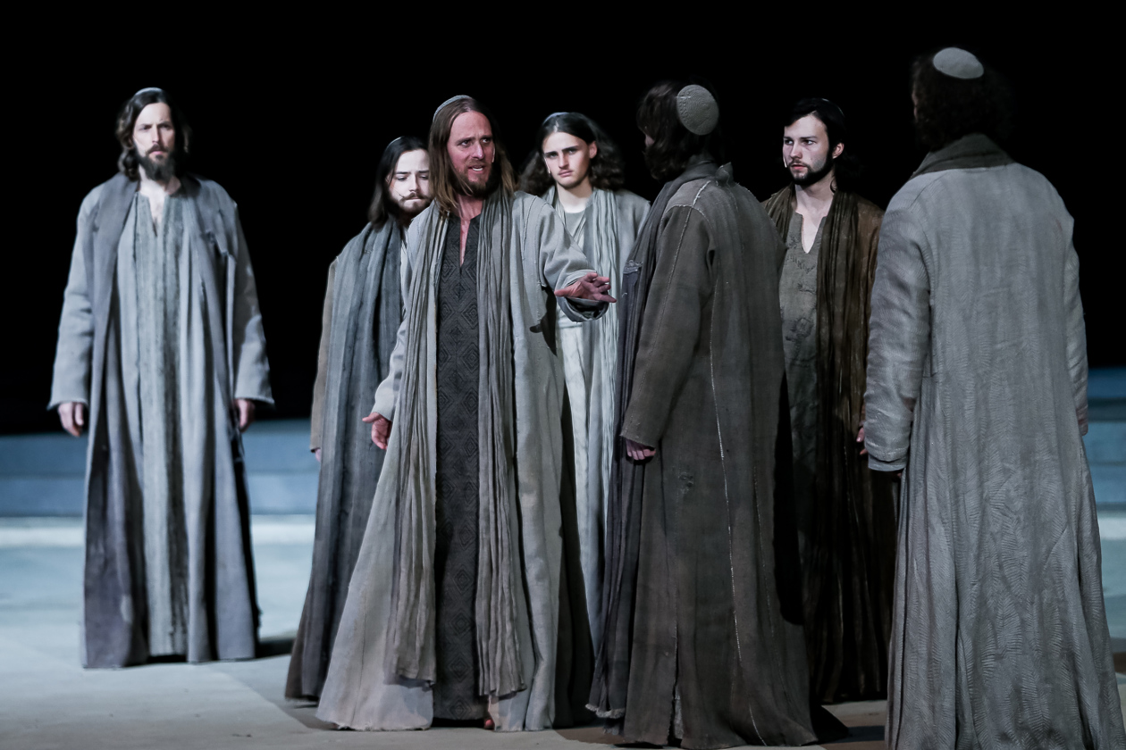 Una escena de la 42 obra de teatro de la Pasión de Oberammergau, Alemania.