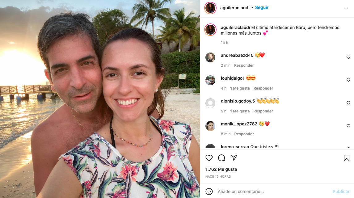 El fiscal Marcelo Pecci y su esposa Claudia Aguilera.