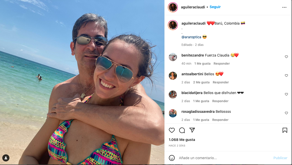 El fiscal Marcelo Pecci y su esposa Claudia Aguilera.