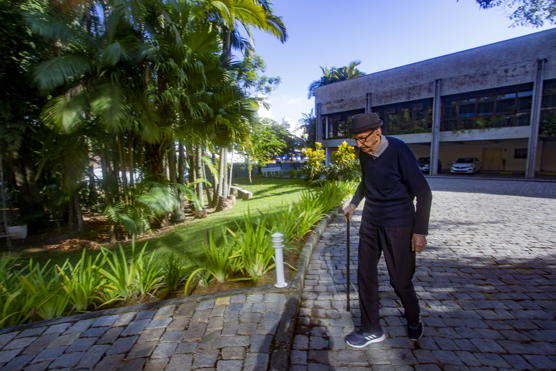 Walther Orthman en la empresa donde trabaja.