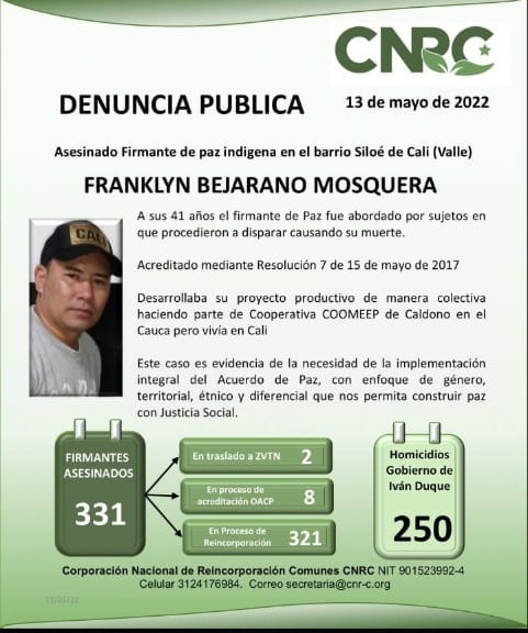 Franklyn Bejarano.