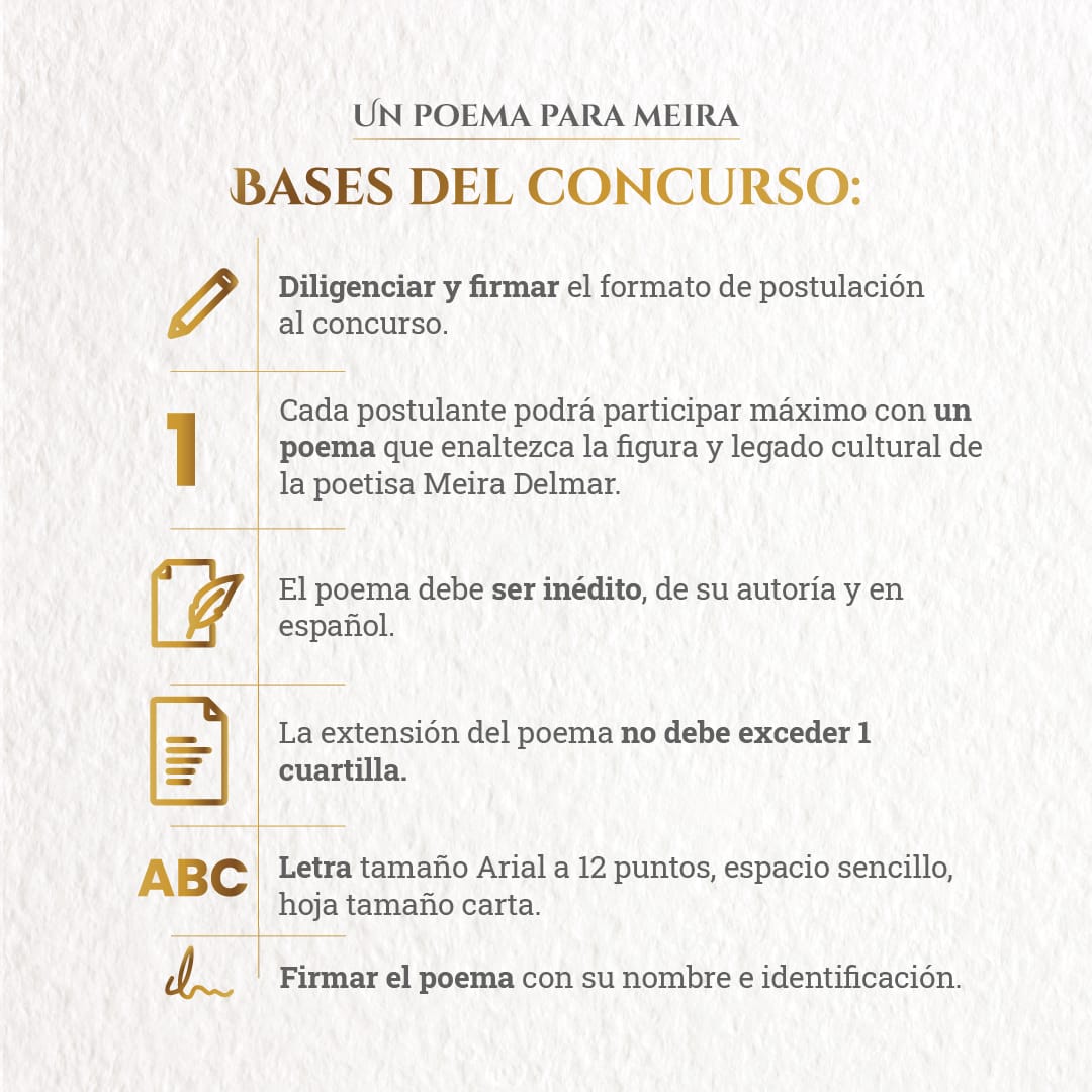 Bases del concurso de poesía.