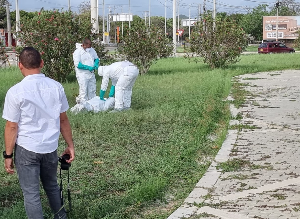 Lugar donde fue hallado el cuerpo incinerado de Edixmar Henríquez González.