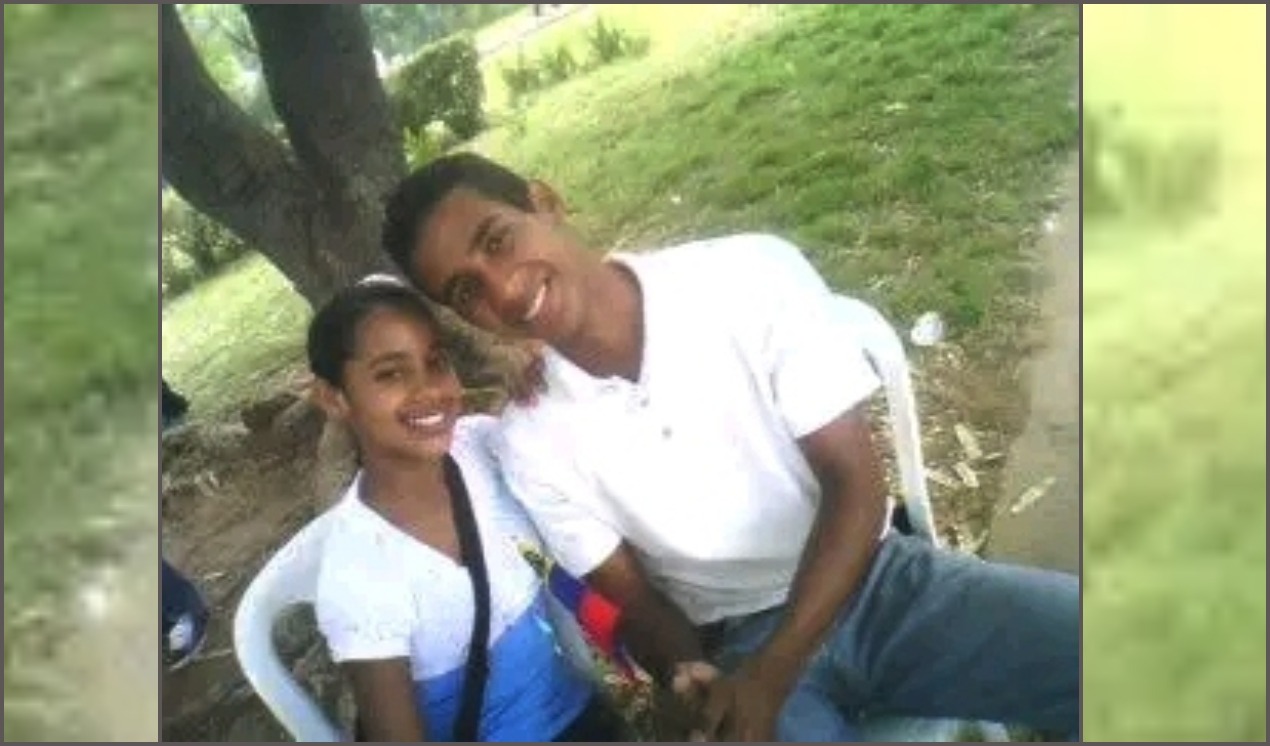 Edixon Henríquez y su hermana Edixmar Henriquez