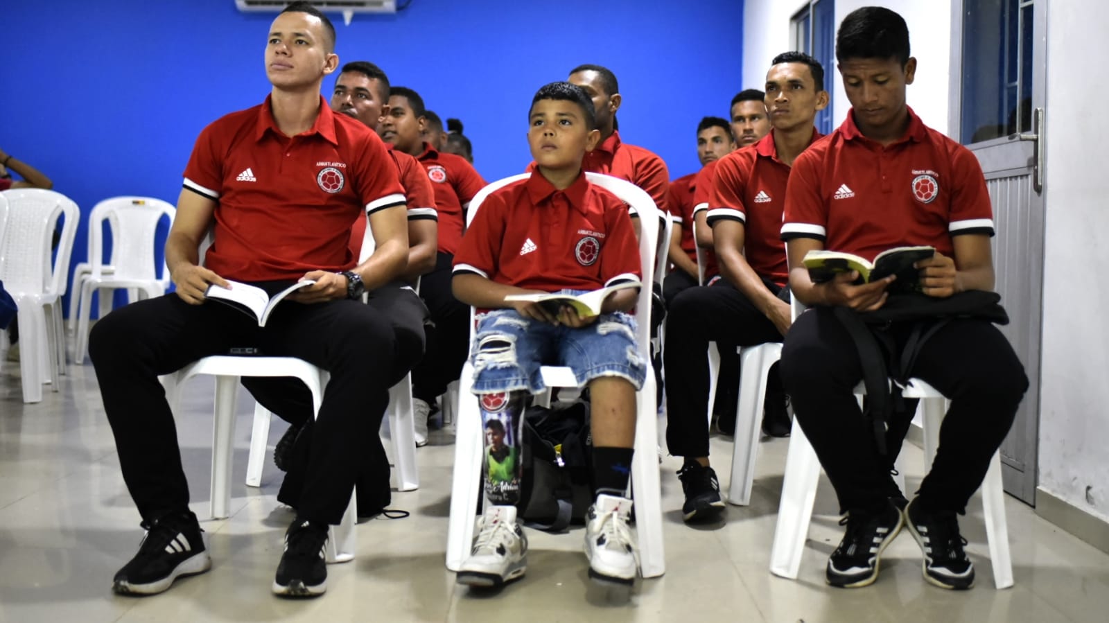 Jesús Adrián durante una capacitación del colegio. 