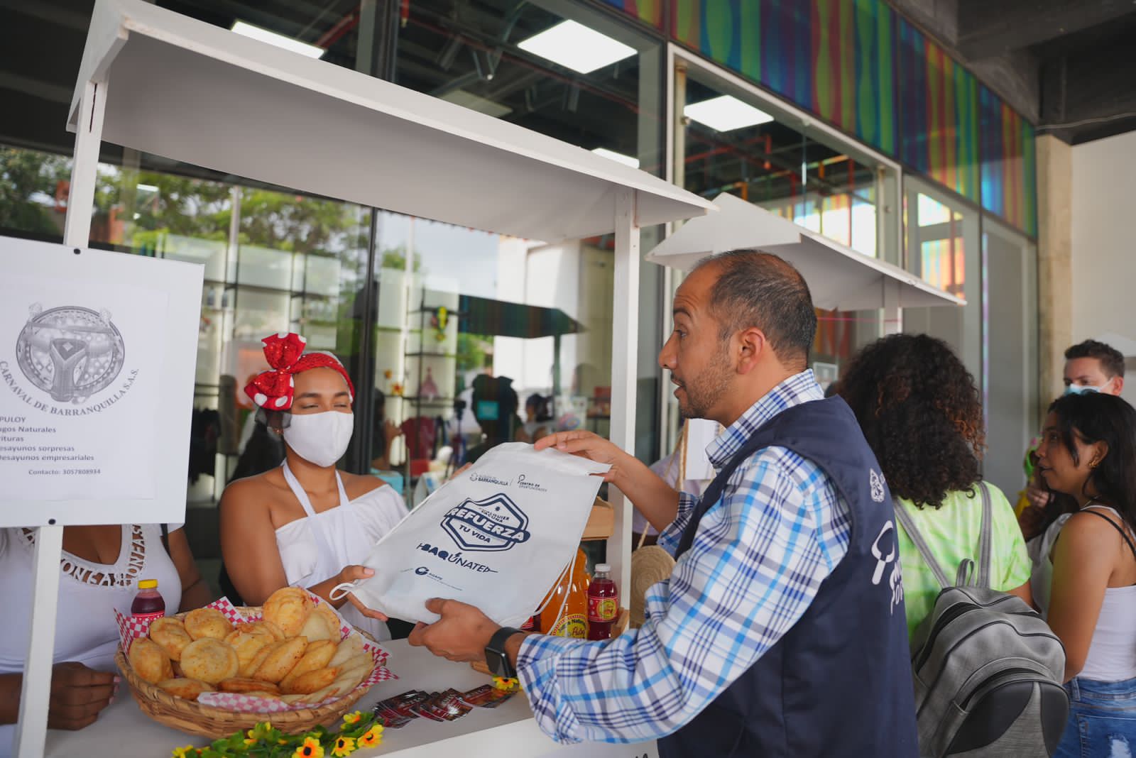 Los emprendimientos afro dijeron presente en el festival.